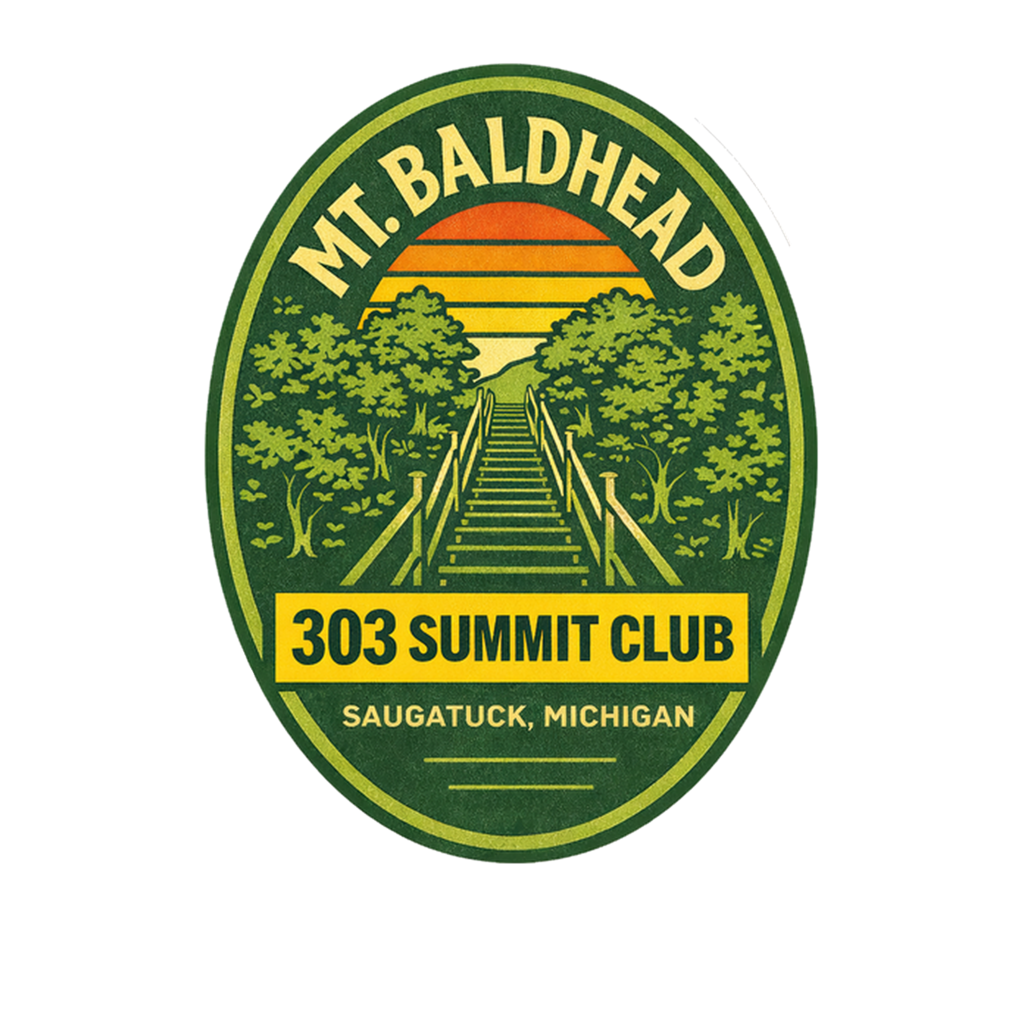 Mt. Baldhead Summit Club magnet